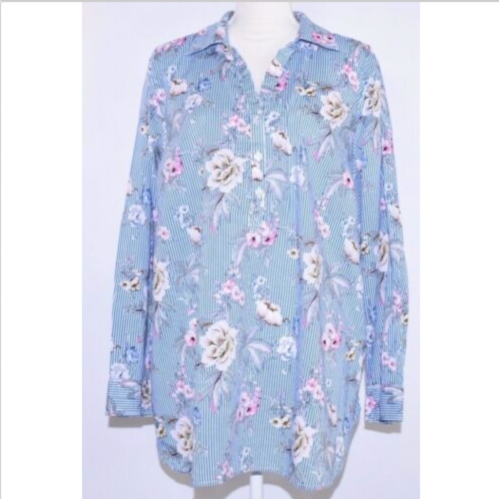 Talbots women's blouse plus size 3X top shirt